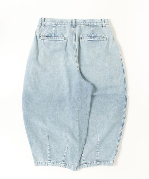 HARVESTY（ハーベスティ）の「HARVESTY / ハーベスティ BIG DENIM CIRCUS PANTS USED BLUE ビッグデニム サーカスパンツ ライトブルー（デニムパンツ・レディース・ライトブルー・0/1/2）」の2枚目の写真