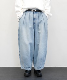 HARVESTY | HARVESTY / ハーベスティ BIG DENIM CIRCUS PANTS USED BLUE ビッグデニム サーカスパンツ ライトブルー(デニムパンツ)