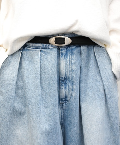 HARVESTY(ハーベスティ)の「HARVESTY / ハーベスティ BIG DENIM CIRCUS PANTS USED BLUE ビッグデニム サーカスパンツ ライトブルー(デニムパンツ・レディース・ライトブルー・0/1/2)」の7枚目の写真