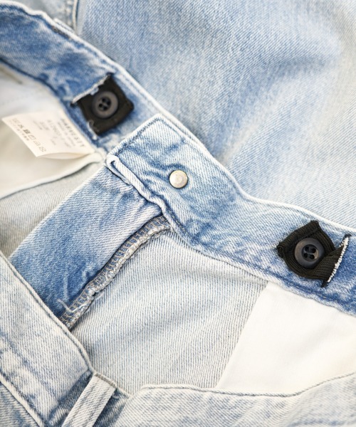 HARVESTY(ハーベスティ)の「HARVESTY / ハーベスティ BIG DENIM CIRCUS PANTS USED BLUE ビッグデニム サーカスパンツ ライトブルー(デニムパンツ・レディース・ライトブルー・0/1/2)」の8枚目の写真