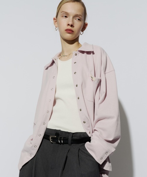 HANNE(アン)の「ライトスウェットシャツ(スウェット・レディース・ピンク/ネイビー/オフホワイト・FREE)」の3枚目の写真