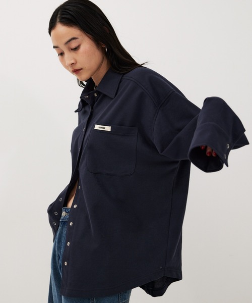 HANNE(アン)の「ライトスウェットシャツ(スウェット・レディース・ピンク/ネイビー/オフホワイト・FREE)」の12枚目の写真