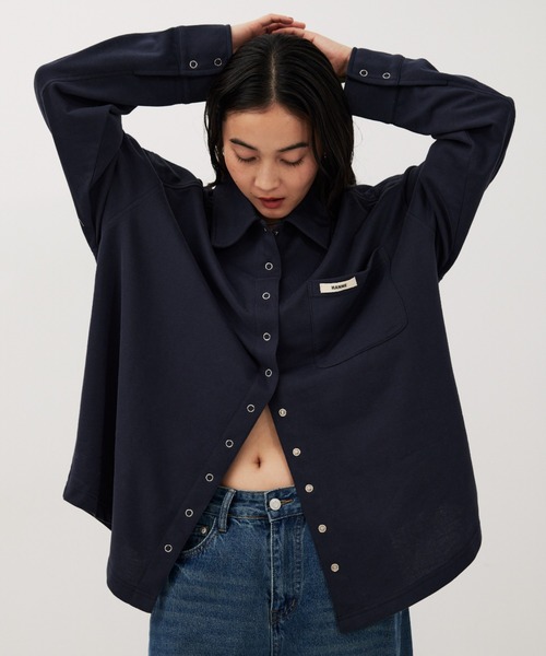 HANNE(アン)の「ライトスウェットシャツ(スウェット・レディース・ピンク/ネイビー/オフホワイト・FREE)」の15枚目の写真