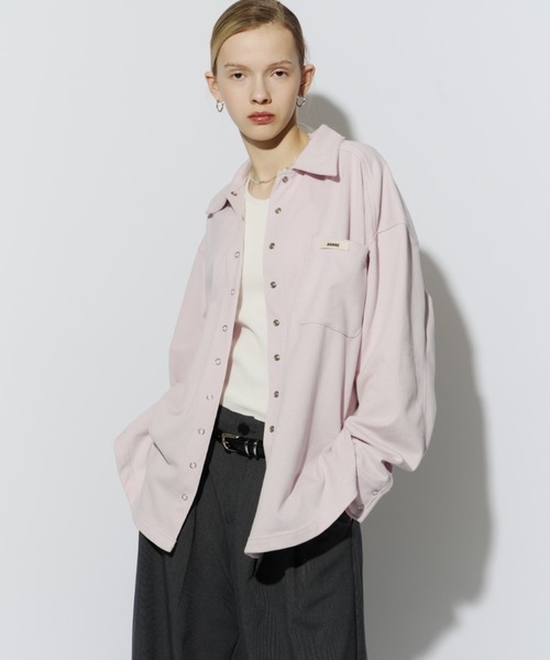 HANNE(アン)の「ライトスウェットシャツ(スウェット・レディース・ピンク/ネイビー/オフホワイト・FREE)」の4枚目の写真