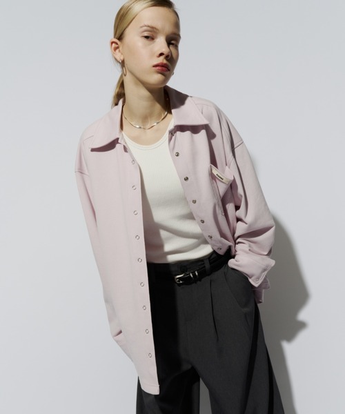 HANNE(アン)の「ライトスウェットシャツ(スウェット・レディース・ピンク/ネイビー/オフホワイト・FREE)」の9枚目の写真