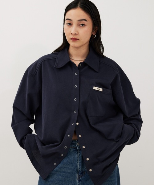 HANNE(アン)の「ライトスウェットシャツ(スウェット・レディース・ピンク/ネイビー/オフホワイト・FREE)」の10枚目の写真