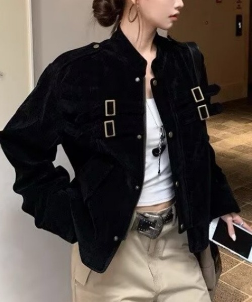 おしゃれスタ(オシャレスタ)の「ベルトデザイン コーデュロイジャケット(その他アウター・レディース・ブラウン/ブラック・M/L/XL/XXL)」の22枚目の写真
