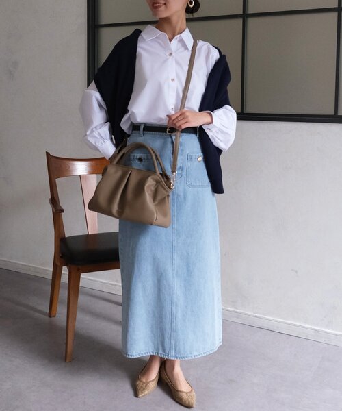 Chez toi（シェトワ）の「【ITAMI企画】タックミニボストンBAG（ボストンバッグ・レディース・ベージュ/ブラック・FREE）」の13枚目の写真