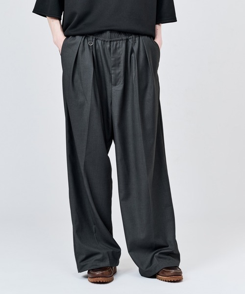 WETTEMPT(ウィテンプト)の「2 TUCK EASY WIDE ASSORT SLACKS / ツータックイージーワイドアソートスラックス(スラックス・メンズ・ブラック系その他/チャコールグレー/ブラック/ネイビー・SMALL/MEDIUM/LARGE)」の3枚目の写真