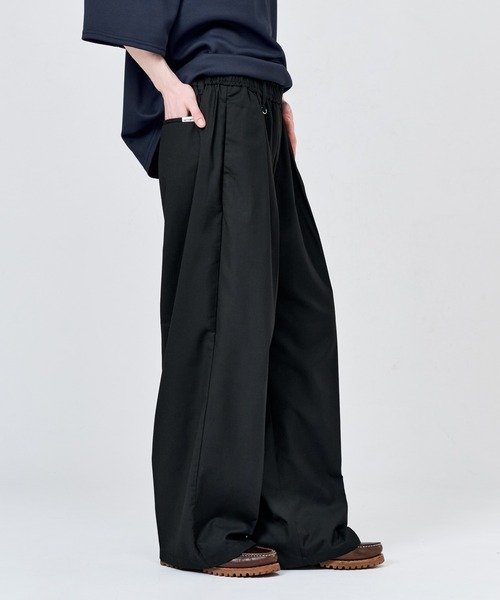 WETTEMPT(ウィテンプト)の「2 TUCK EASY WIDE ASSORT SLACKS / ツータックイージーワイドアソートスラックス(スラックス・メンズ・ブラック系その他/チャコールグレー/ブラック/ネイビー・SMALL/MEDIUM/LARGE)」の8枚目の写真