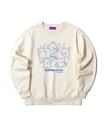 N/H SPIN PUPPY オーバーサイズ 裏起毛 スウェット (SOM4-4NH066)