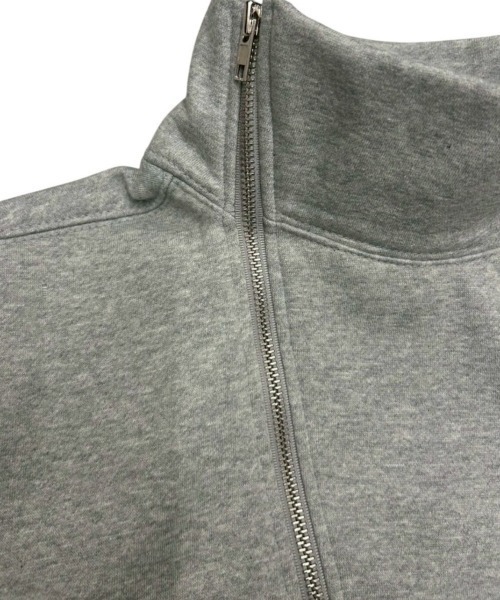 Never mind the XU / Chikashitsu+(ネバーマインド ザ エックスユー / チカシツプラス)の「【nmtc+】cross design diagonal zip up sweat / 【エヌエムティーシープラス】クロスデザインダイアゴナルジップアップスウェット<着用動画あり>(スウェット・レディース・グレー/ブラック・ONE SIZE)」の21枚目の写真