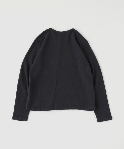 PULP/417EDIFICE（パルプフォーワンセブンエディフィス）の「NO MAINTENANCE / ノーメンテナンス LS LERA SLUB TEE（Tシャツ/カットソー・メンズ・チャコールグレー・MEDIUM/SMALL）」の2枚目の写真