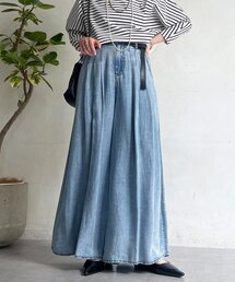 un dix cors | タックワイドフレアパンツ(その他パンツ)