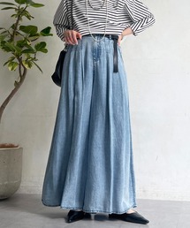 un dix cors | タックワイドフレアパンツ(その他パンツ)