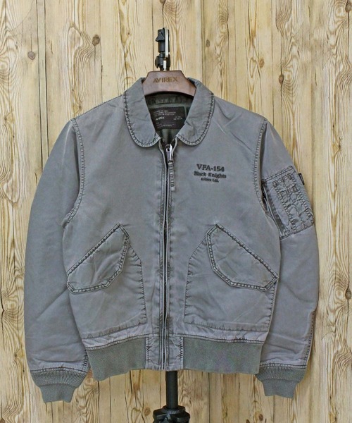 AVIREX(アヴィレックス)の「FADED NYLON TYPE CWU-36P JACKET(MA-1・メンズ・チャコールグレー/セージグリーン・XL/M/XXL/L)」の6枚目の写真