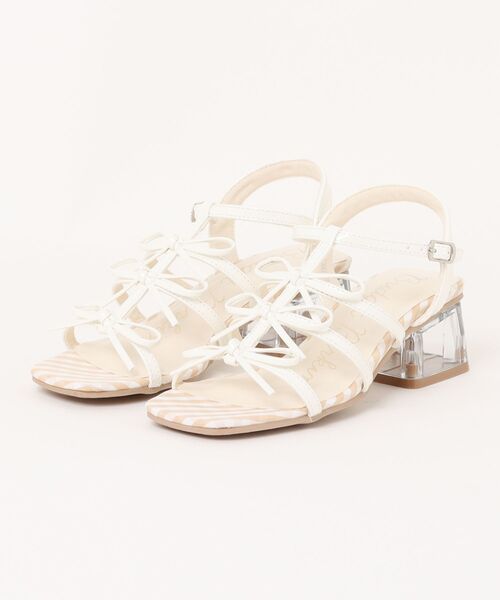 Bridget Birkin(ブリジットバーキン)の「【Bridget Birkin】ギンガムチェックリボンサンダル(562014)(サンダル・レディース・ホワイト系その他/ブラック系その他・M/S/LL/L)」の9枚目の写真
