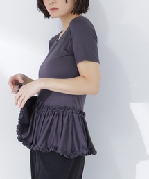 NATURAL BEAUTY BASIC | ◇ヘムフリルカットソー(Tシャツ/カットソー)