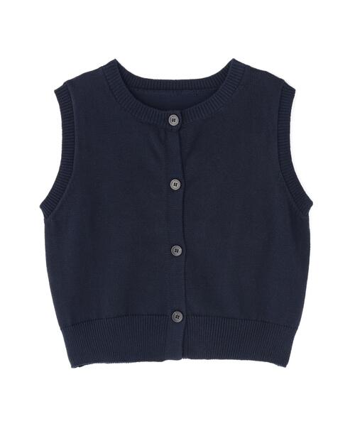 N.(N. Natural Beauty Basic)(エヌエヌナチュラルビューティーベーシック)の「コンパクトニットベスト(ベスト・レディース・オフホワイト/ブルー/ネイビー・フリ-)」の6枚目の写真
