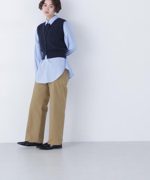 N.(N. Natural Beauty Basic)(エヌエヌナチュラルビューティーベーシック)の「コンパクトニットベスト(ベスト・レディース・オフホワイト/ブルー/ネイビー・フリ-)」の13枚目の写真