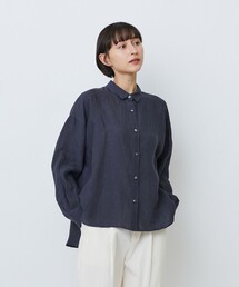 グランジリネンボクシーシャツ