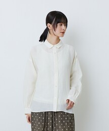 グランジリネンボクシーシャツ