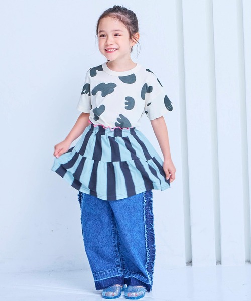 MARKEY'S(マーキーズ)の「ストライプミニスカート(スカート・キッズ・ブルー/ミント/レッド・XS/S/M/L)」の6枚目の写真