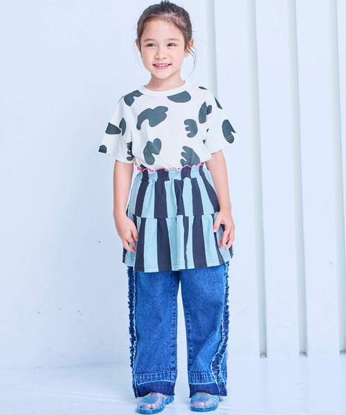 MARKEY'S(マーキーズ)の「ストライプミニスカート(スカート・キッズ・ブルー/ミント/レッド・XS/S/M/L)」の5枚目の写真