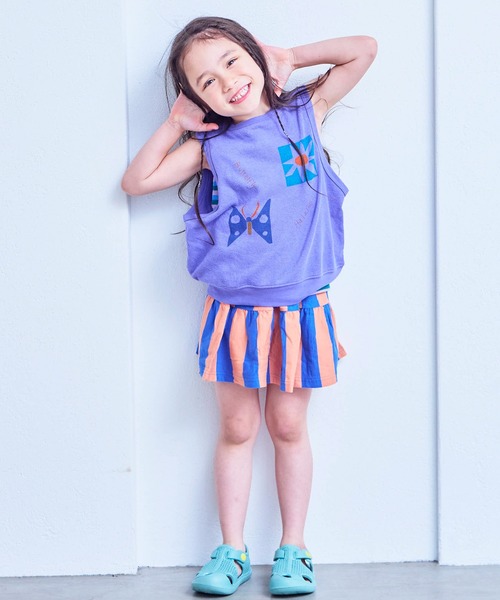 MARKEY'S(マーキーズ)の「ストライプミニスカート(スカート・キッズ・ブルー/ミント/レッド・XS/S/M/L)」の13枚目の写真