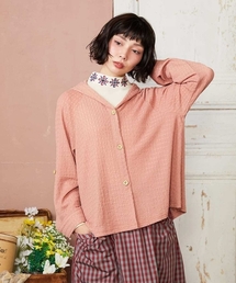 Jocomomola（ホコモモラ）の「Techos ボタン付きシャーリングパーカー（パーカー）」