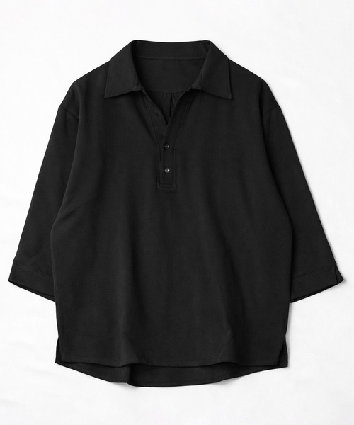 CALIFORNIA OUTFITTERS(カリフォルニア アウトフィッターズ)の「2D55 スキッパーポロシャツ(シャツ/ブラウス・メンズ・ホワイト/テラコッタ/ブラック・XL)」の2枚目の写真