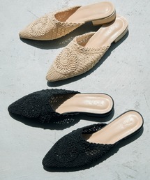 Trish（トリッシュ）の「クロシェ編みミュール（サンダル）」