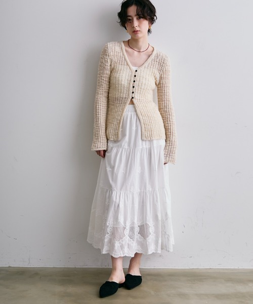 Trish(トリッシュ)の「クロシェ編みミュール(サンダル・レディース・ブラック/ベージュ・LARGE/MEDIUM)」の13枚目の写真