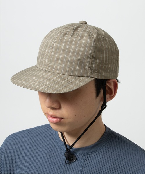 DAIWA PIER39（ダイワピア39）の「TECH 6PANEL CAP SUMMER PLAID（キャップ・メンズ・ライトグレー/ブルー/グレー・FREE）」の2枚目の写真
