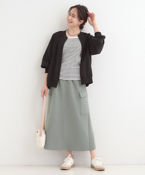 SHOO・LA・RUE(シューラルー)の「【前後2WAY/洗濯機可/S-LL】毎日のお供に ランダムテレコタンクトップ(タンクトップ・レディース・チャコールグレー/ブラック系2/ホワイト/ブラック・03/02/01/04)」の11枚目の写真