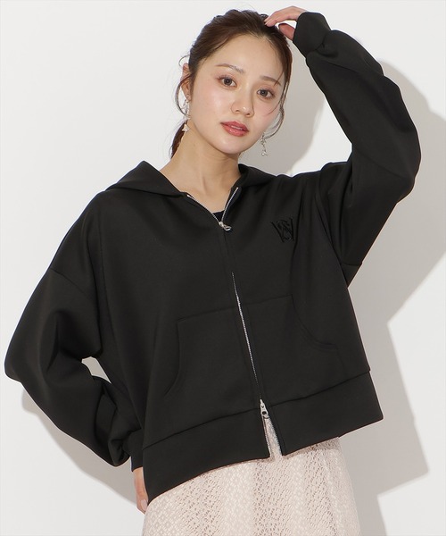 WILLSELECTION(ウィルセレクション)の「ダブルZIPオーバーサイズパーカー(パーカー・レディース・ミント/サックスブルー/ブラック/オフホワイト・FREE)」の3枚目の写真