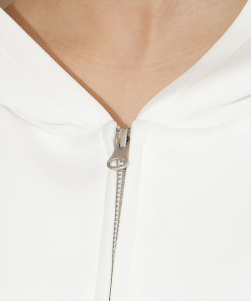 WILLSELECTION(ウィルセレクション)の「ダブルZIPオーバーサイズパーカー(パーカー・レディース・ミント/サックスブルー/ブラック/オフホワイト・FREE)」の10枚目の写真