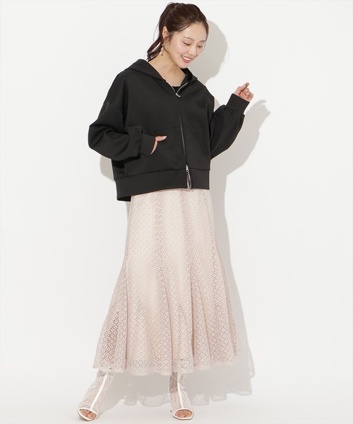 WILLSELECTION(ウィルセレクション)の「ダブルZIPオーバーサイズパーカー(パーカー・レディース・ミント/サックスブルー/ブラック/オフホワイト・FREE)」の20枚目の写真