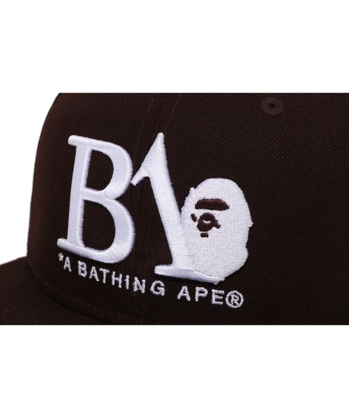A BATHING APE(アベイシングエイプ)の「BA LOGO NEW ERA 9FIFTY CAP(キャップ・メンズ・ブラック/ブラウン・FREE)」の8枚目の写真