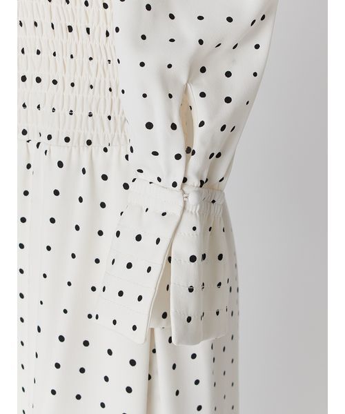 SNIDEL（スナイデル）の「デコルテオープンワンピース（ワンピース・レディース・その他/アイボリー/ネイビー・1/0）」の12枚目の写真