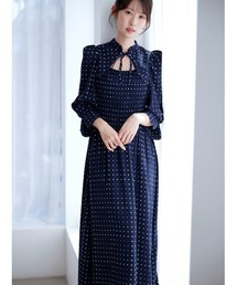 SNIDEL | デコルテオープンワンピース(ワンピース)