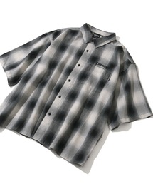 【THRASHER/スラッシャー】オンブレチェック 半袖シャツ