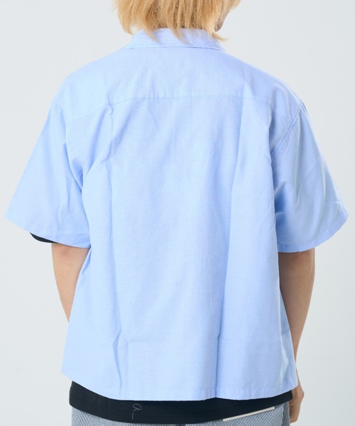 CORISCO（コリスコ）の「オックス 半袖ワークシャツ(M1)（シャツ/ブラウス・メンズ・ブルー/ストライプ/ホワイト・X-LARGE/MEDIUM/LARGE）」の7枚目の写真