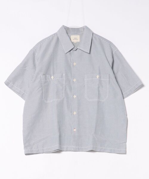 CORISCO（コリスコ）の「オックス 半袖ワークシャツ(M1)（シャツ/ブラウス・メンズ・ブルー/ストライプ/ホワイト・X-LARGE/MEDIUM/LARGE）」の12枚目の写真
