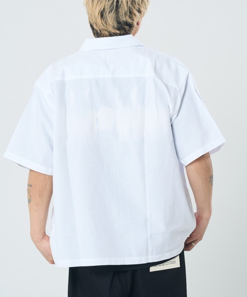 CORISCO（コリスコ）の「オックス 半袖ワークシャツ(M1)（シャツ/ブラウス・メンズ・ブルー/ストライプ/ホワイト・X-LARGE/MEDIUM/LARGE）」の6枚目の写真