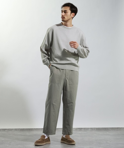 BAYFLOW（ベイフロー）の「リネンニットプルオーバー（ニット/セーター・メンズ・ピンク/グレー/カーキ・MEDIUM/LARGE）」の10枚目の写真