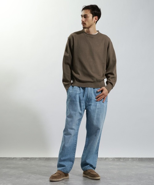 BAYFLOW（ベイフロー）の「リネンニットプルオーバー（ニット/セーター・メンズ・ピンク/グレー/カーキ・MEDIUM/LARGE）」の7枚目の写真