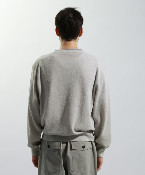 BAYFLOW（ベイフロー）の「リネンニットプルオーバー（ニット/セーター・メンズ・ピンク/グレー/カーキ・MEDIUM/LARGE）」の11枚目の写真