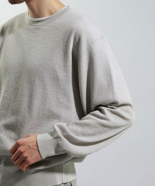 BAYFLOW（ベイフロー）の「リネンニットプルオーバー（ニット/セーター・メンズ・ピンク/グレー/カーキ・MEDIUM/LARGE）」の14枚目の写真