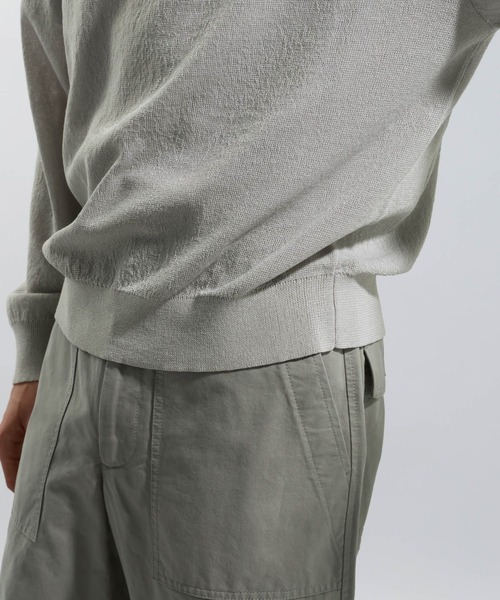 BAYFLOW（ベイフロー）の「リネンニットプルオーバー（ニット/セーター・メンズ・ピンク/グレー/カーキ・MEDIUM/LARGE）」の15枚目の写真